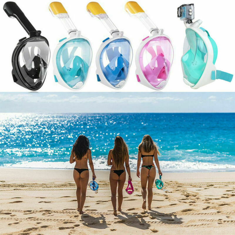 Snorkel Mask Full Face - Diving Mask Children's Adult Snorkeling Mask