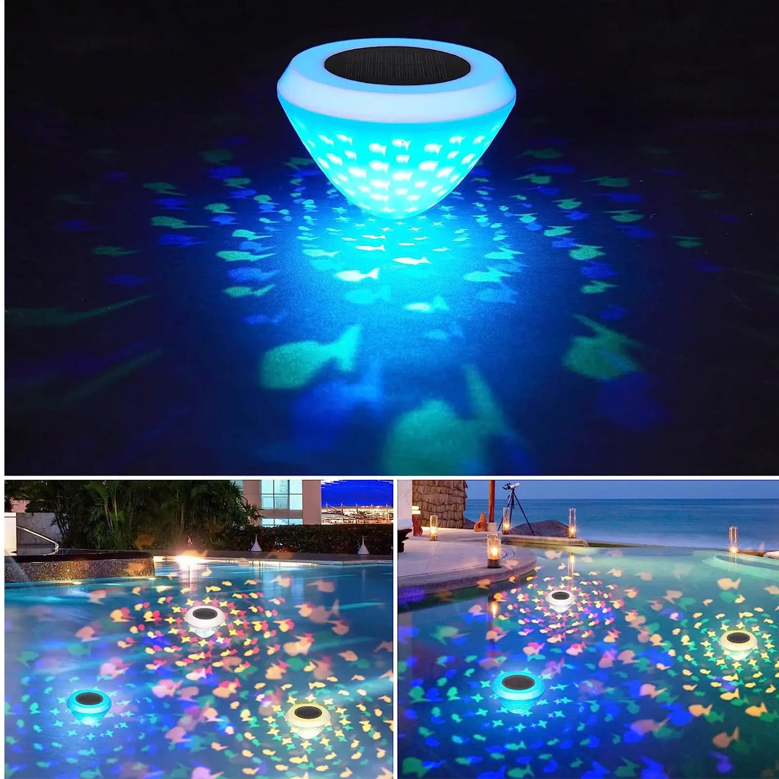 Floating Lights Waterproof Col - Pool Light Solar Rechargeable review and price