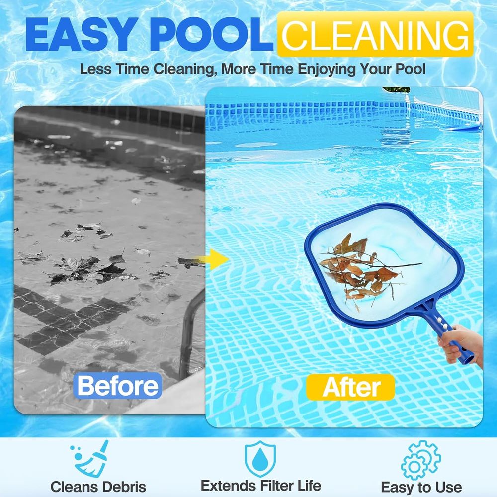 Heavy-Duty Pool Skimmer Net fo - Pool Skimmer Net review and price
