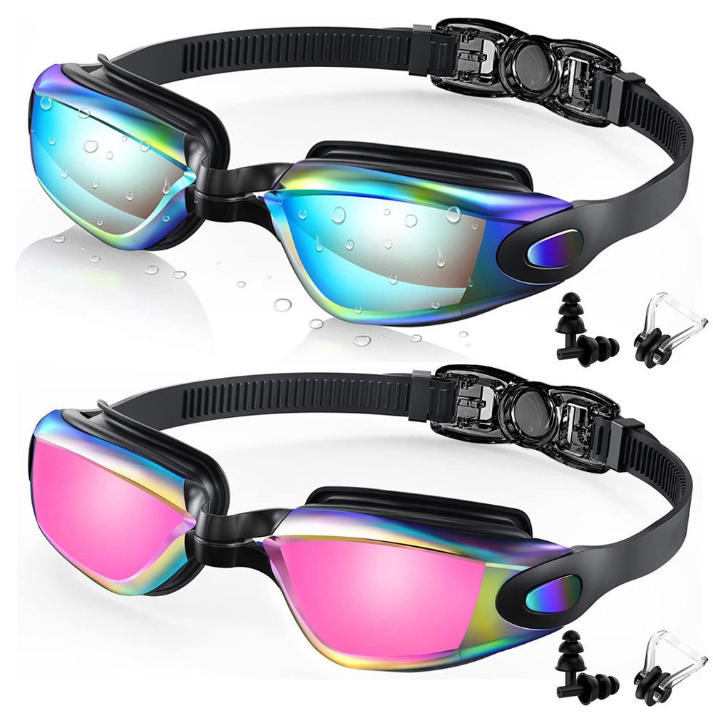 2 Pack Swimming Goggles Anti-F - Swim Goggles Anti Fog Uv review and price