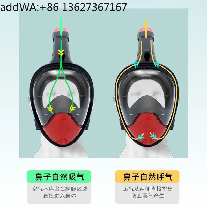 Dry snorkeling mask, adult ful - Snorkel Mask Full Face review and price