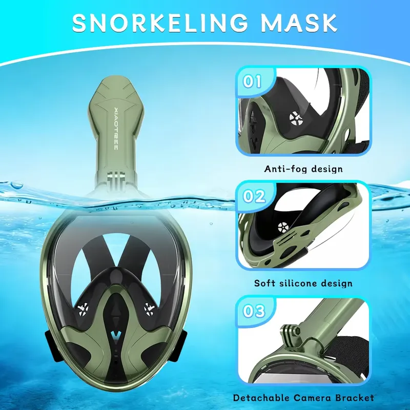 Adult Full Face Snorkel Mask 1 - Snorkel Mask Full Face review and price