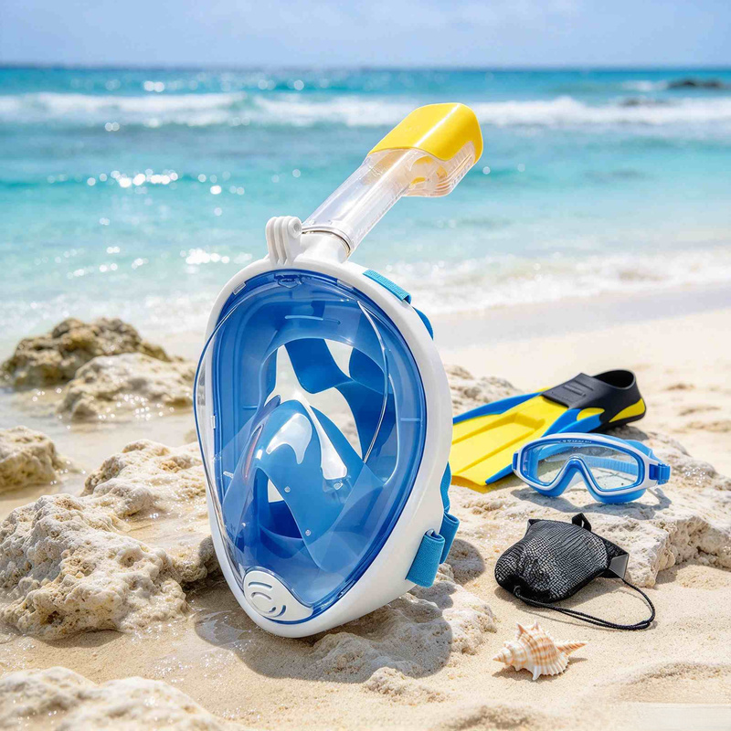 Dry Type Anti-Fog Full Face Sn - Snorkel Mask Full Face review and price