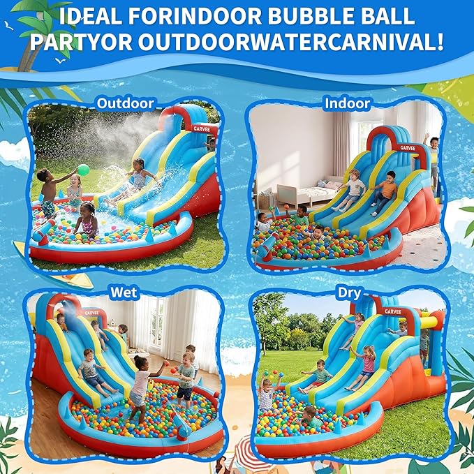 All-Season 8-in-1 Inflatable W - Water Slide Inflatable review and price