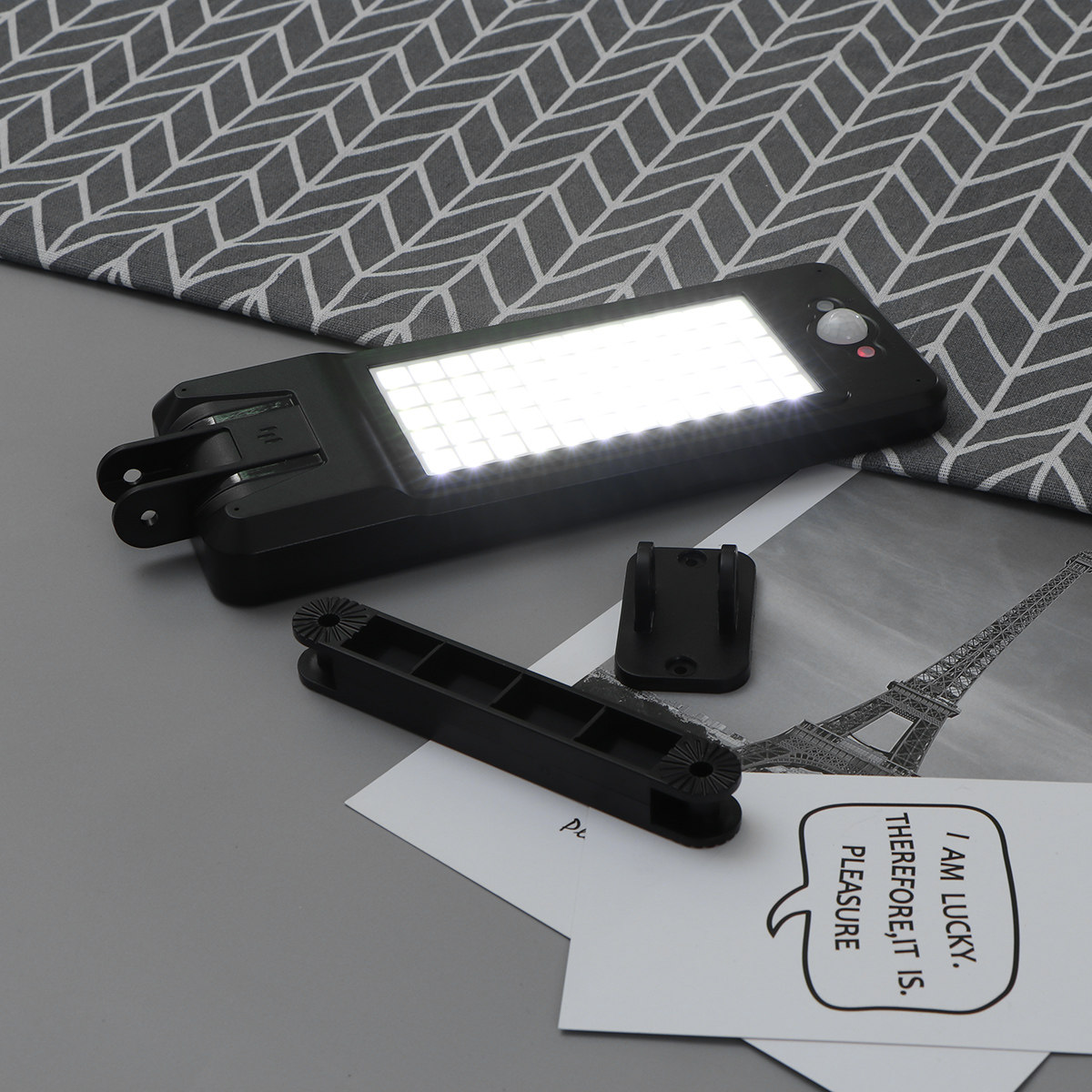 Solar Powered Wall Lamp 60 Lum - Pool Light Solar Rechargeable review and price