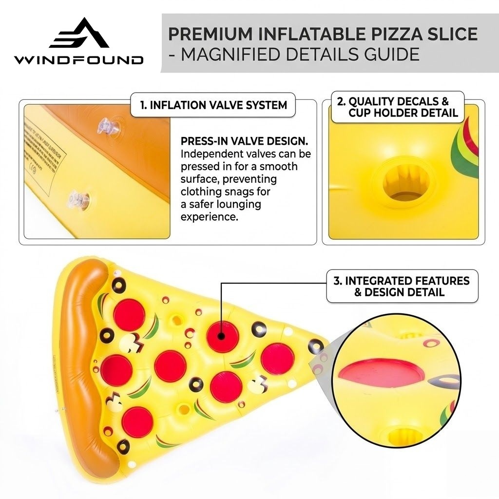 Giant Inflatable Pizza Pool Fl - Pool Lounger Inflatable review and price