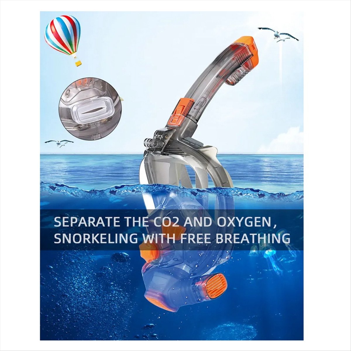 L79A Snorkel Mask Man Woman Sc - Snorkel Mask Full Face review and price