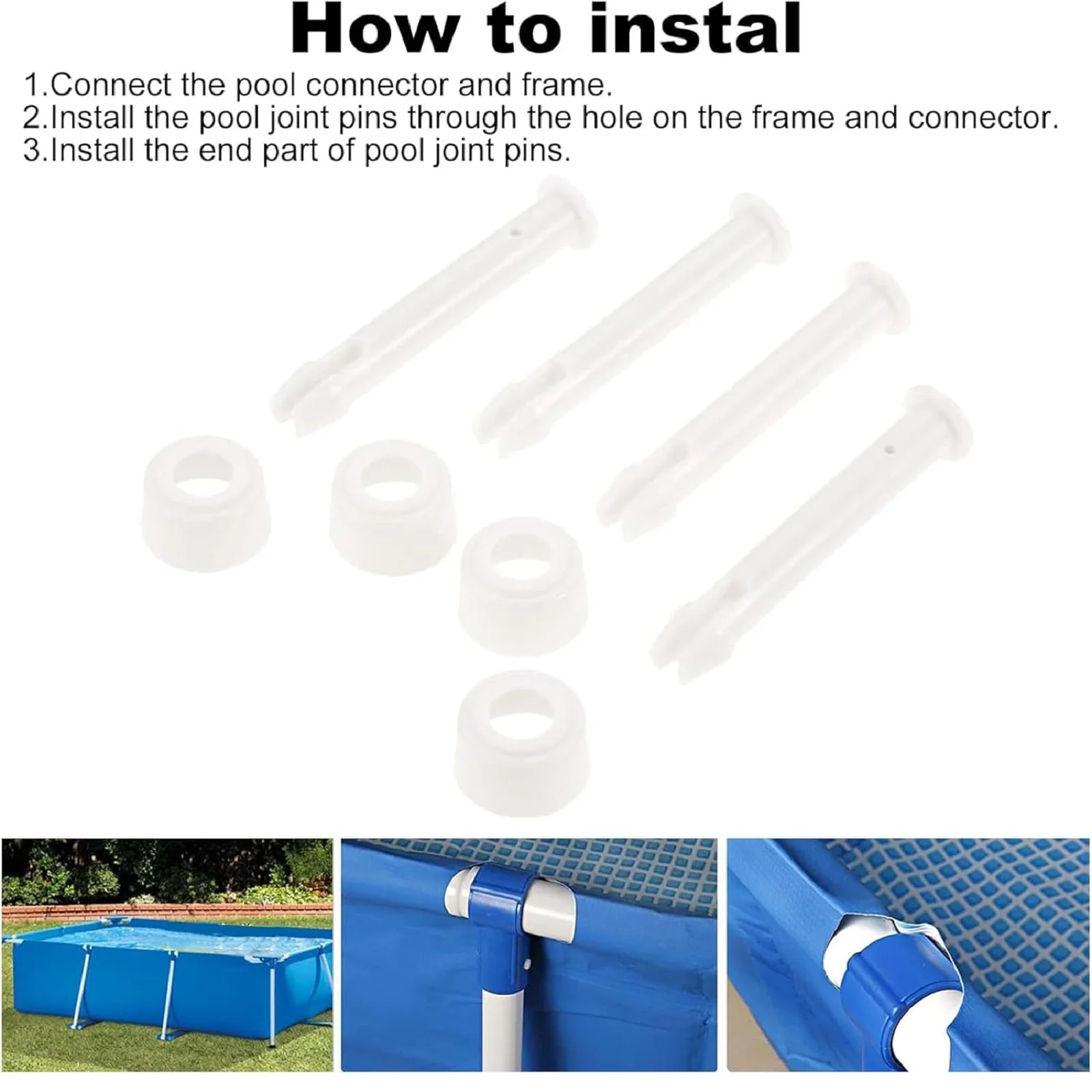 12Pcs Plastic Pool Joint Pins  - Pool Ladder Above Ground review and price