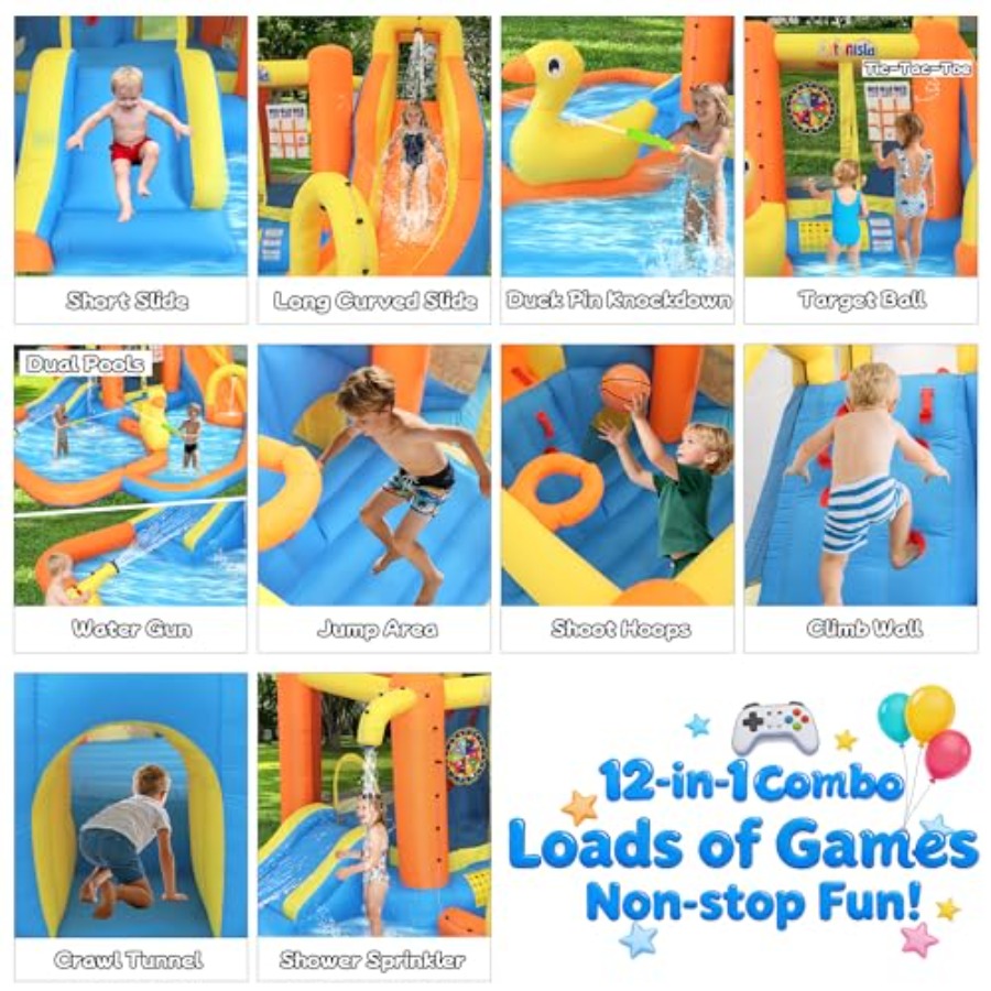 Backyard inflatable water park - Water Slide Inflatable review and price
