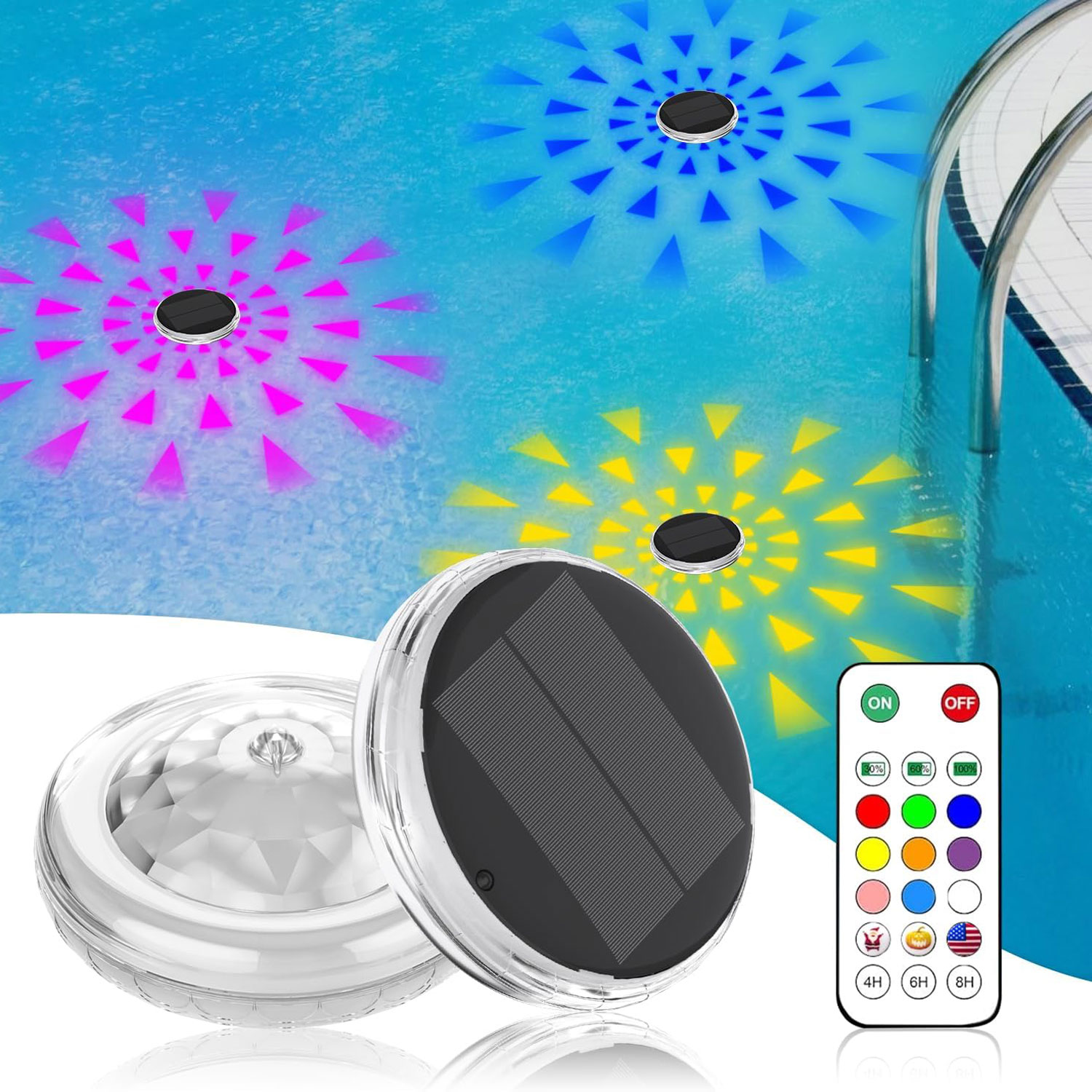 Pool Lights,Solar Rechargeable - Pool Light Solar Rechargeable review and price