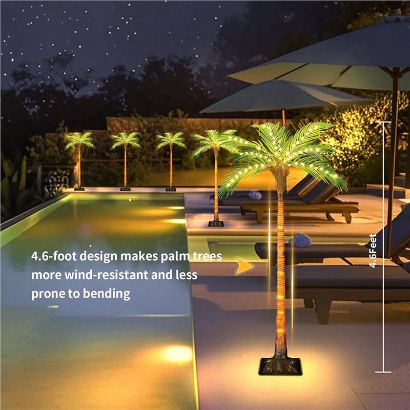 ABRW-Solar Palm Tree Lights Wi - Pool Light Solar Rechargeable review and price