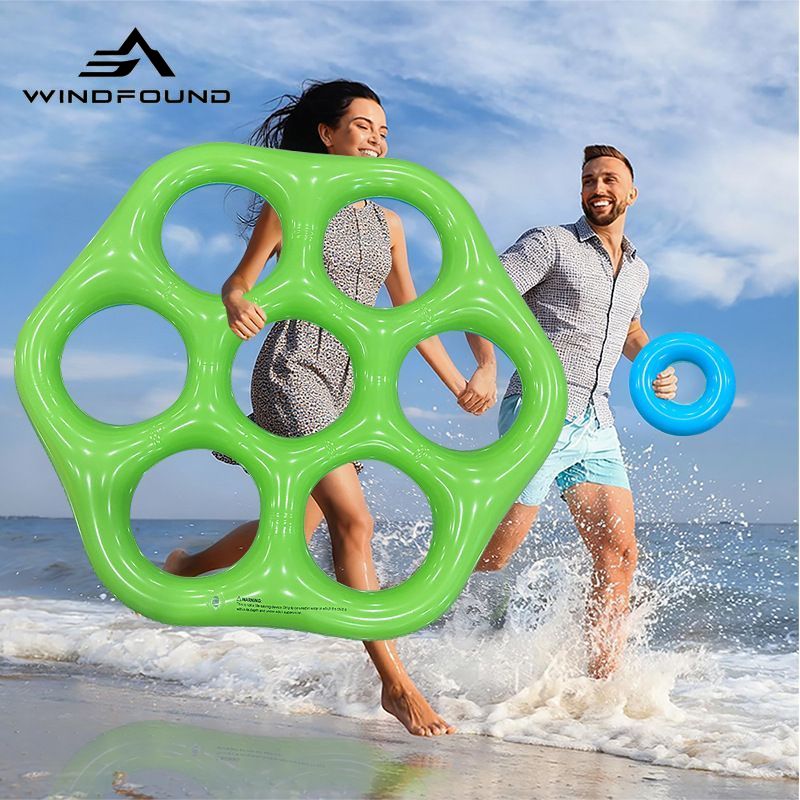 Inflatable Hexagon Ring Toss P - Pool Float Ring Inflatable review and price