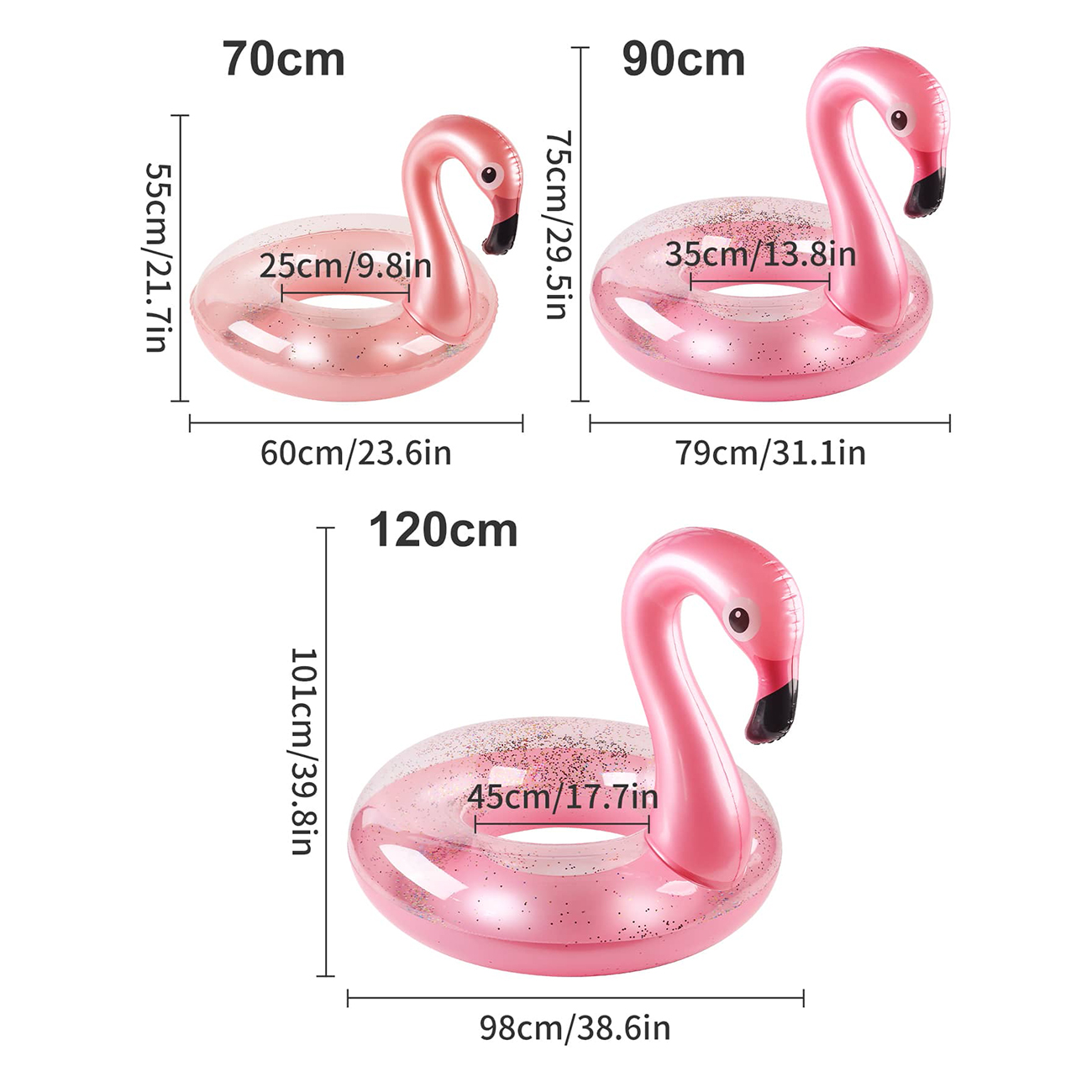 1PCS Flamingo Pool Float - Fun - Pool Lounger Inflatable review and price
