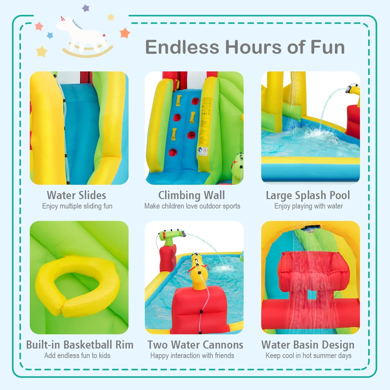 Mega Inflatable Water Park Bou - Water Slide Inflatable review and price