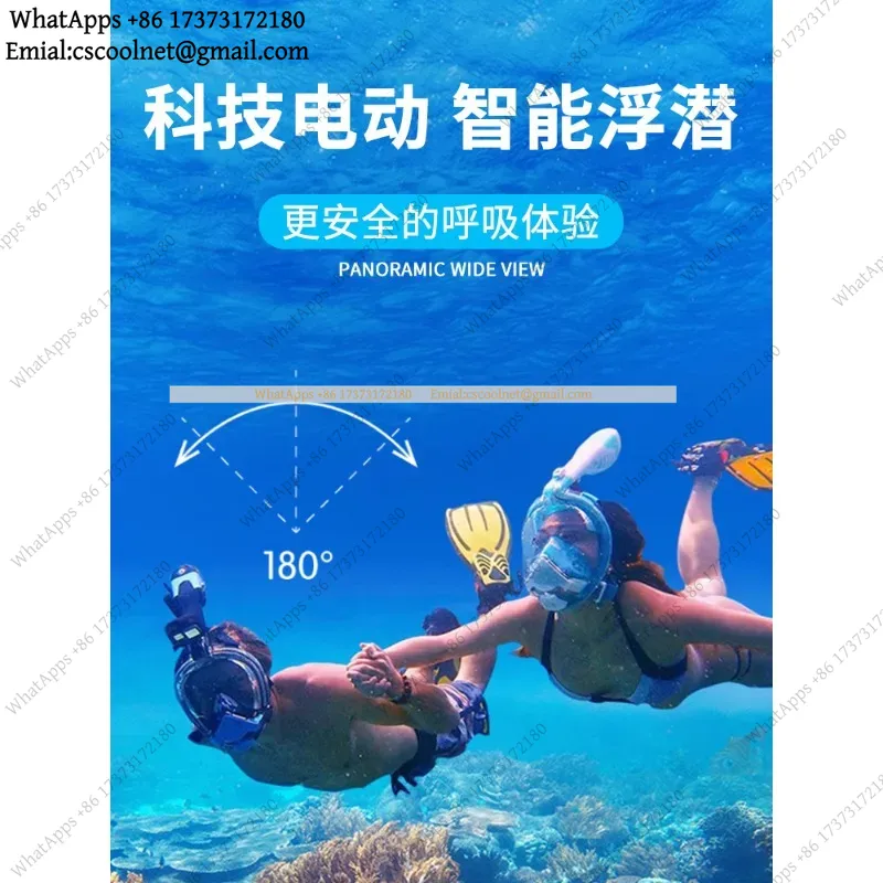 JS02 Electric Snorkeling Mask  - Snorkel Mask Full Face review and price