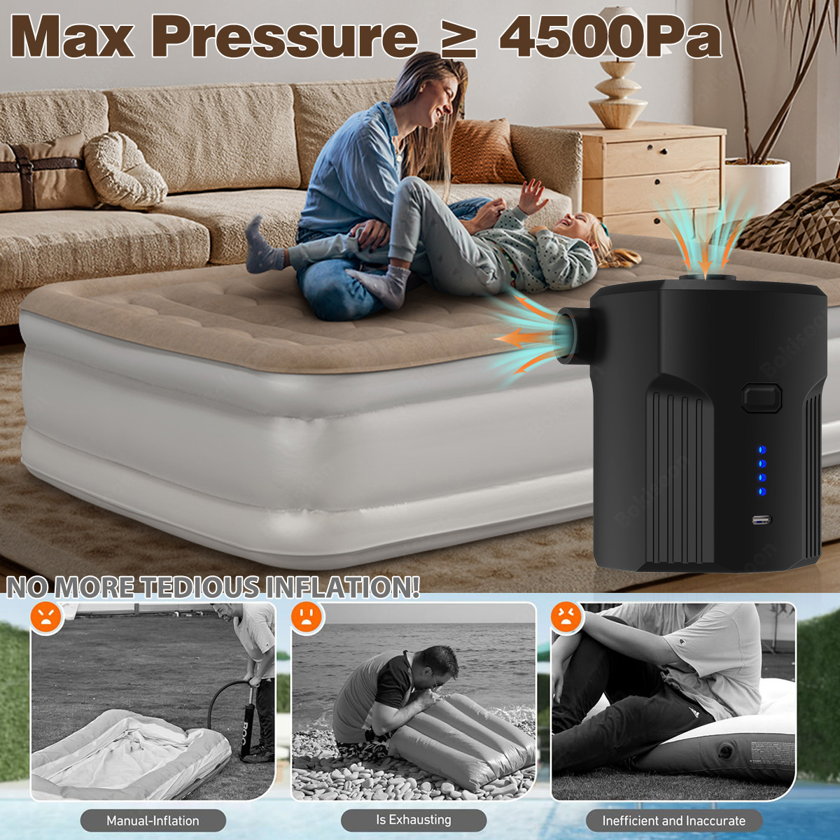 Portable Electric Air Pump for - Pool Lounger Inflatable review and price
