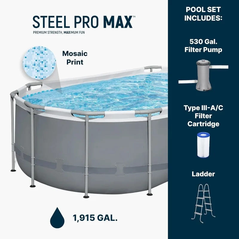 Bestway Steel Pro MAX 14' x 8' - Pool Ladder Above Ground review and price