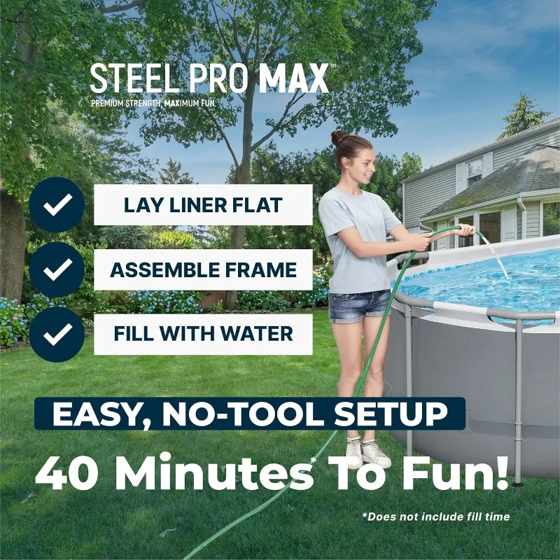 Bestway Steel Pro MAX 14' x 8' - Pool Ladder Above Ground review and price