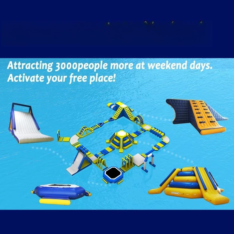 Inflatable Aqua Park Commercia - Water Slide Inflatable review and price